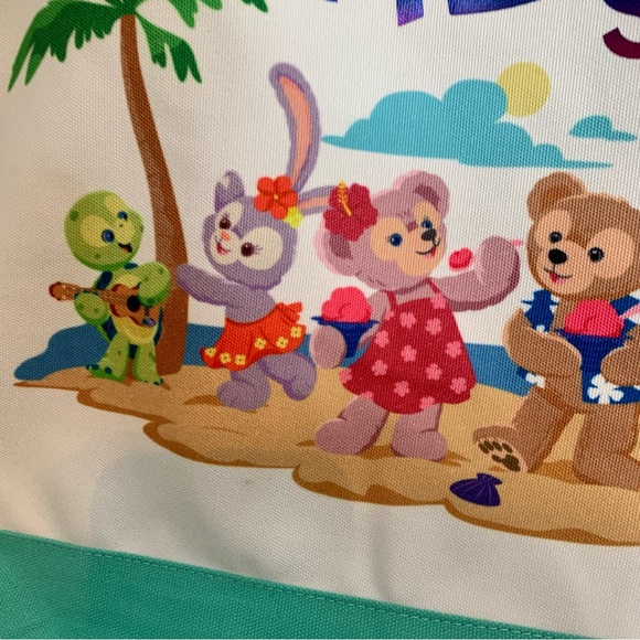 NWT. Disney Aloha Sunny Day Duffy & Friends bag, sea foam green accents … - Picture 3 of 11